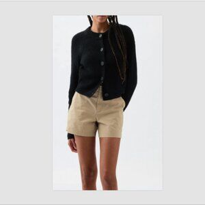 J Crew Shorts Womens Khaki Chino Broken In Low Rise Cotton Casual Shorts - Sz 4